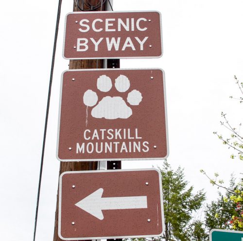 Catskills Travel Guide New York EBB-18 catskill mountains sign