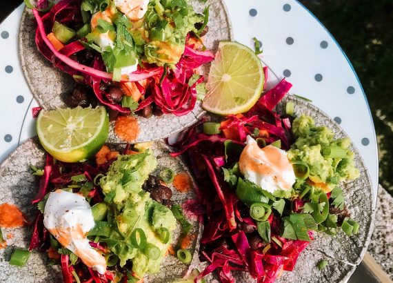 delicious plant based tacos colorful food healthy