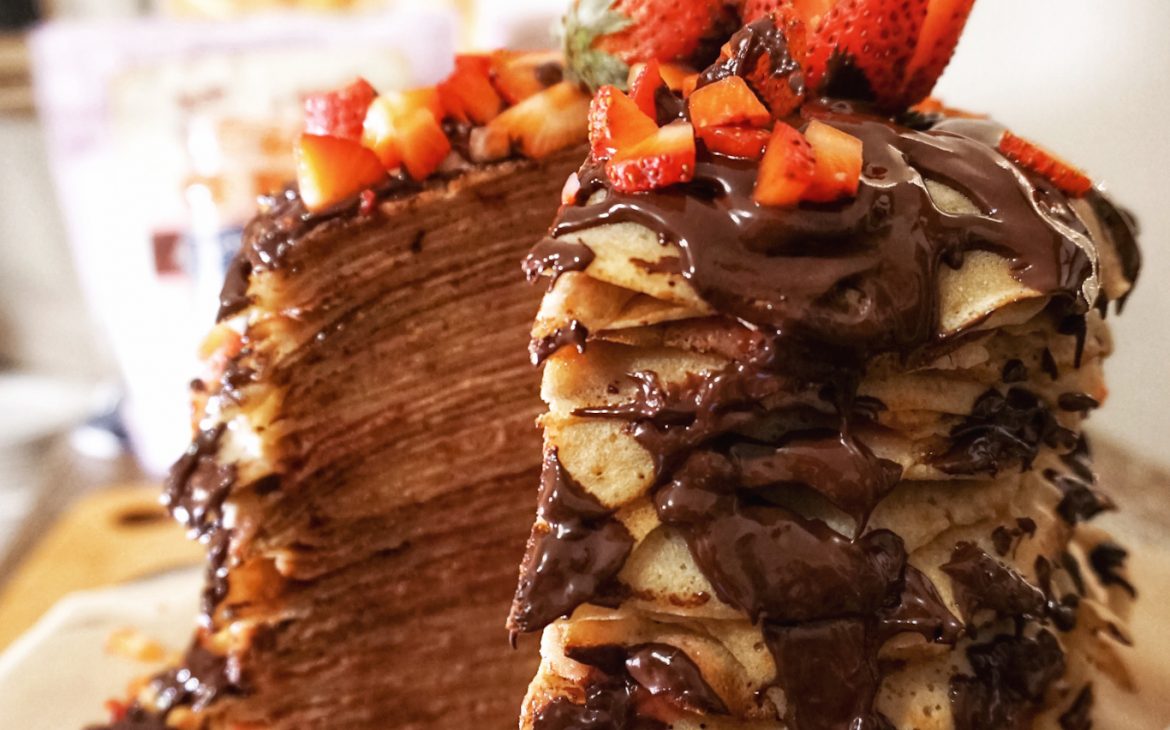 vegan crepe cake